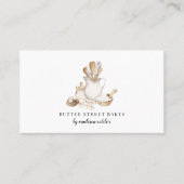 ベーカリーパティシシェフウォーターカラー 名刺 (正面)