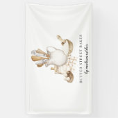 ベーカリーパティシシェフウォーターカラー 横断幕 (縦)