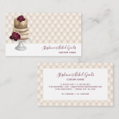 ベーカリーパティシシェフカスタムケーキ 名刺 (正面/裏面)