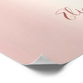 ベーカリーパティシシェフカップケーキバラ金ゴールドグリッタードリップ ポスター (角)