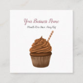 ベーカリーパティシシェフカップケーキメーカースクエアビジネスC スクエア名刺 (正面)