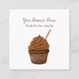 ベーカリーパティシシェフカップケーキメーカースクエアビジネスC スクエア名刺