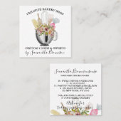 ベーカリーパティシシェフキッチン最高の器具 スクエア名刺 (正面/裏面)