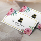 ベーカリーパティシシェフケエレガントーキウォーターカラーフローラ 名刺