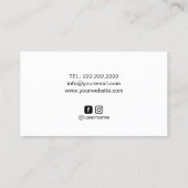 ベーカリーパティシシェフケエレガントーキウォーターカラーフローラ 名刺 (裏面)