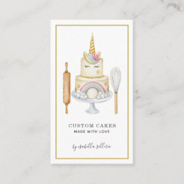 ベーカリーパティシシェフケーキとベーキング用具 名刺