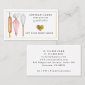 ベーカリーパティシシェフケーキベーカーズツール 割引カード (正面/裏面)