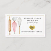 ベーカリーパティシシェフケーキベーカーズツール 割引カード (正面)