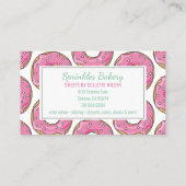 ベーカリーパティシシェフケータリング振りかけドーナツ 名刺 (裏面)