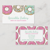 ベーカリーパティシシェフケータリング振りかけドーナツ 名刺 (正面/裏面)