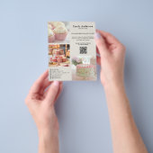 ベーカリーパティシシェフサービスプロモーション チラシ (手)