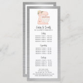 ベーカリーパティシシェフデザート メニュー (正面/裏面)