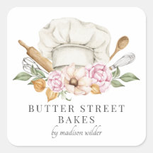 ベーカリーパティシシェフハットアターズプロダクトラベル