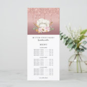 ベーカリーパティシシェフバラ金ゴールドグリッタードリップス価格 メニュー (スタンド正面)