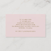 ベーカリーパティシシェフバラ金ゴールドグリッタードリップ 名刺 (裏面)