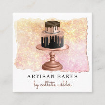 ベーカリーパティシシェフバラ金ゴールドドリップスパークルスクエア