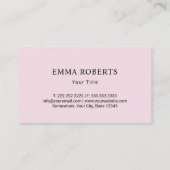 ベーカリーパティシシェフパイピングバッグ&ハートピンクフローラ 名刺 (裏面)