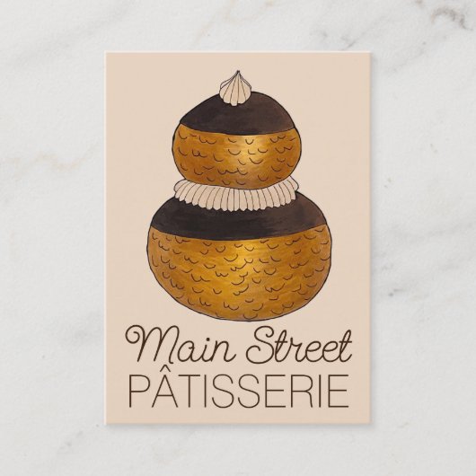 ベーカリーパティシシェフパティッセリーレリージュチョックスバン 名刺 (正面)