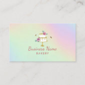 ベーカリーパティシシェフフラワー&ビーケーキホログラフィー 名刺 (正面)