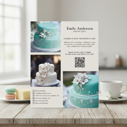 ベーカリーパティシシェフプロモ広告ニーズ チラシ