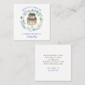 ベーカリーパティシシェフベイカースクエアビジネスカード スクエア名刺 (正面/裏面)