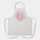 ベーカリーパティシシェフベイカーズピンク エプロン (正面)