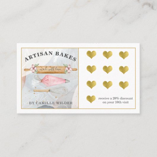 ベーカリーパティシシェフベイカーロイヤリティカード ロイヤリティカード (正面)