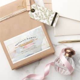 ベーカリーパティシシェフベーカーズツールビジネスリカン 長方形シール