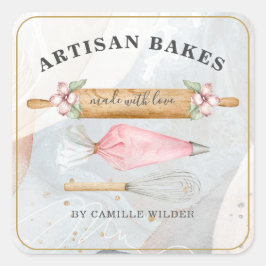 ベーカリーパティシシェフベーカーズツールビジネス スクエアシール