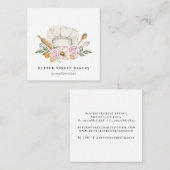 ベーカリーパティシシェフベーカーズツール スクエア名刺 (正面/裏面)