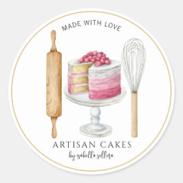 ベーカリーパティシシェフベーカー製品ラベル ラウンドシール