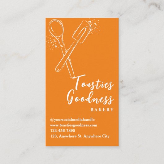 ベーカリーパティシシェフベーキングアターズオレンジ ロイヤリティカード (正面)