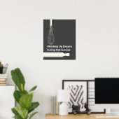 ベーカリーパティシシェフベーキング 感動的 ポスター (ホームオフィス)