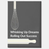 ベーカリーパティシシェフベーキング 感動的 マグネット (正面)