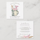 ベーカリーパティシシェフムボホシック スクエア名刺 (正面/裏面)