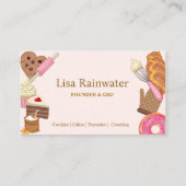 ベーカリーパティシシェフ名刺 名刺 (裏面)