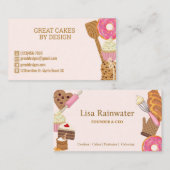 ベーカリーパティシシェフ名刺 名刺 (正面/裏面)