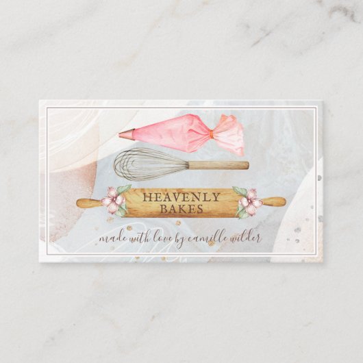 ベーカリーパティシシェフ名刺 名刺 (正面)