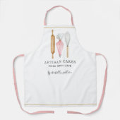 ベーカリーパティシシェフ水彩ベーキングツール エプロン (正面)