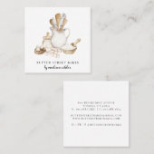 ベーカリーパティシシェフ スクエア名刺 (正面/裏面)