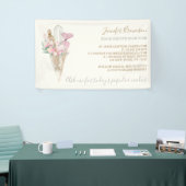 ベーカリーパティシピンクフラワーズボホクリエイティブ 横断幕 (トレードショー)