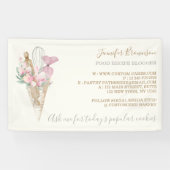 ベーカリーパティシピンクフラワーズボホクリエイティブ 横断幕 (横)