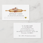 ベーカリーパティシフベーカーズツールロイヤリティパンチカード ロイヤリティカード (正面/裏面)