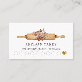 ベーカリーパティシフベーカーズツールロイヤリティパンチカード ロイヤリティカード