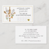 ベーカリーパティシフベーカーズツールロイヤリティパンチカード ロイヤリティカード (正面/裏面)