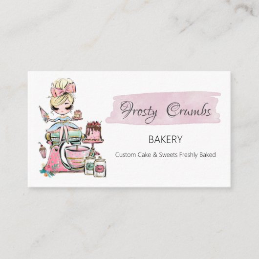 ベーカリーパティシースイーツカップケーキの名刺 名刺 (正面)