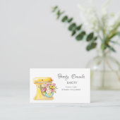 ベーカリーパティシースイーツカップケーキの名刺 名刺 (スタンド正面)