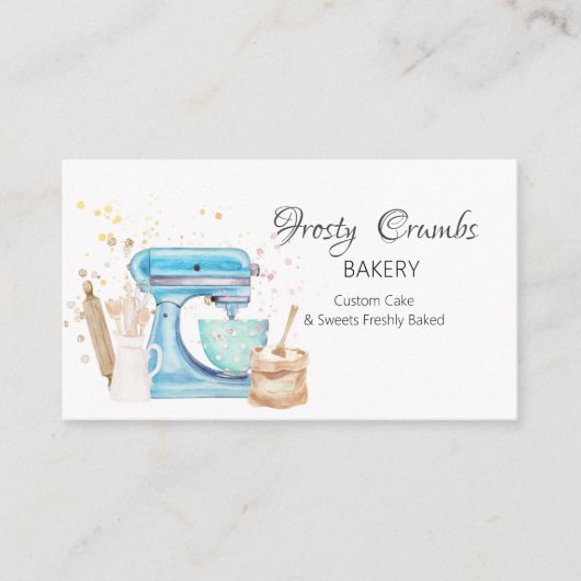 ベーカリーパティシースイーツカップケーキの名刺 名刺 (正面)