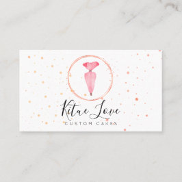 ベーカリーパティスリーピンクケーキメーカー 名刺