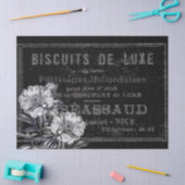 ベーカリーパティスリーフランスのヴィンテージブラックアドピーニー 薄葉紙 (クラフト)